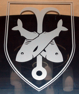 Motif on the Lady Chapel glass screen June 2010